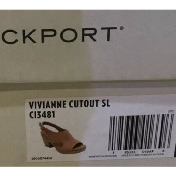 Rockport Vivianne Heeled Sandals Cutout SL Womens, Size 5 - NEW - Picture 6 of 6